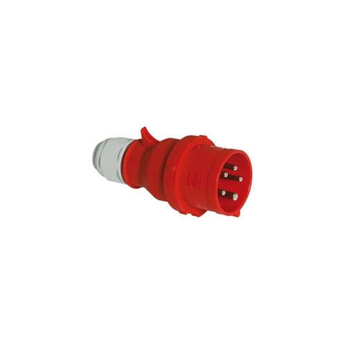 BALS BALS CEE stickpropp 32A 400V kl H6 5-pol röd, IP44, skruvfri...