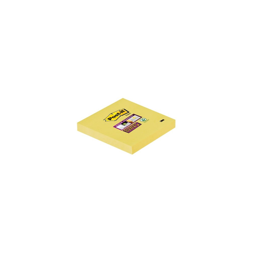 Produktbild för Post-it Super Sticky Notes, ultragul, 76 mm x 76 mm, pakke a...