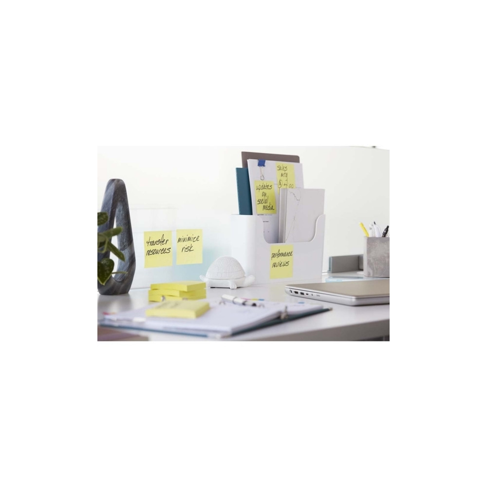 Produktbild för Post-it Super Sticky Notes, ultragul, 76 mm x 76 mm, pakke a...