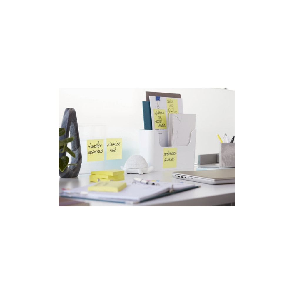 Produktbild för Post-it Super Sticky Notes, ultragul, 76 mm x 76 mm, pakke a...
