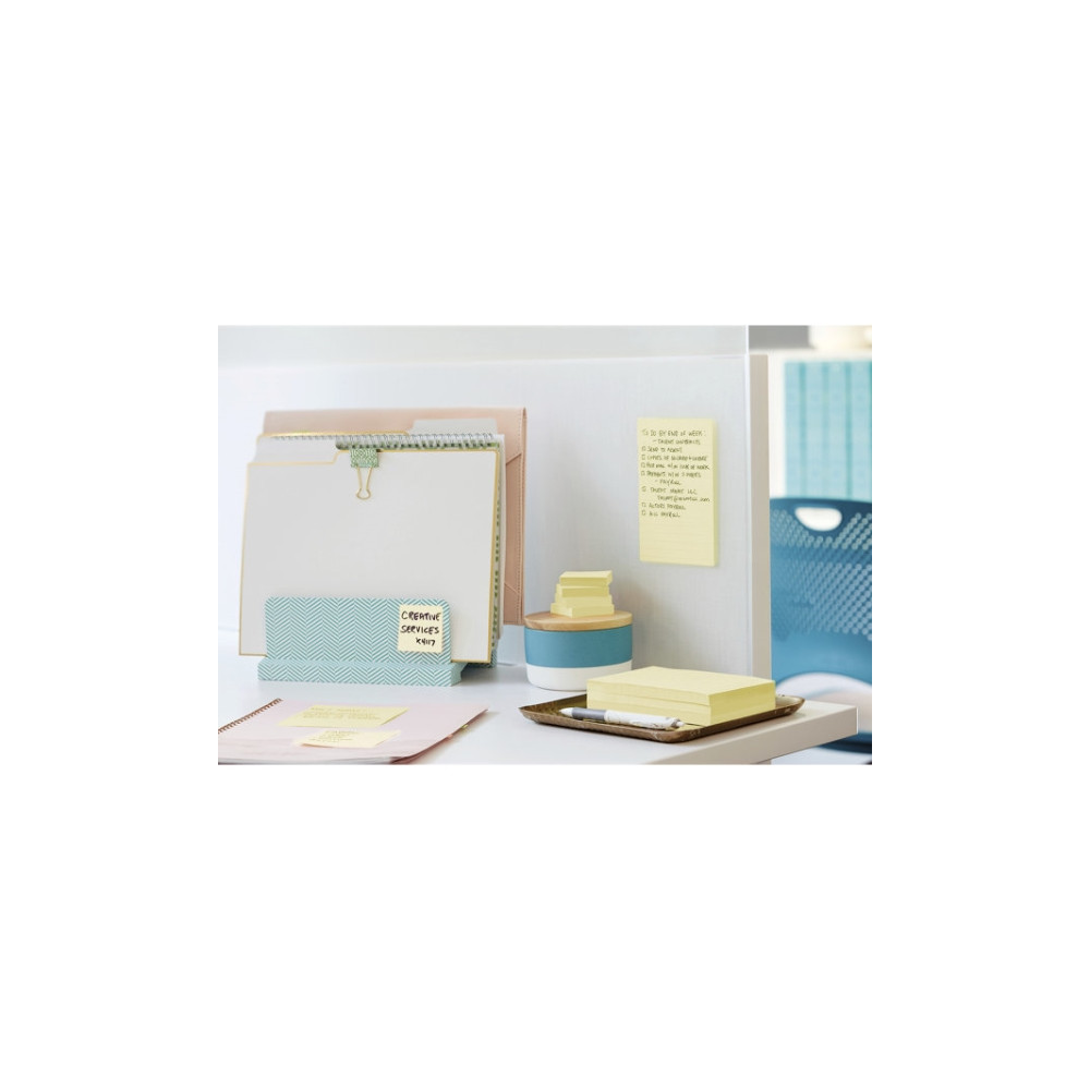 Produktbild för Post-it Super Sticky Notes, ultragul, 76 mm x 76 mm, pakke a...