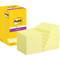 Produktbild för Post-it Super Sticky Notes, ultragul, 76 mm x 76 mm, pakke a...