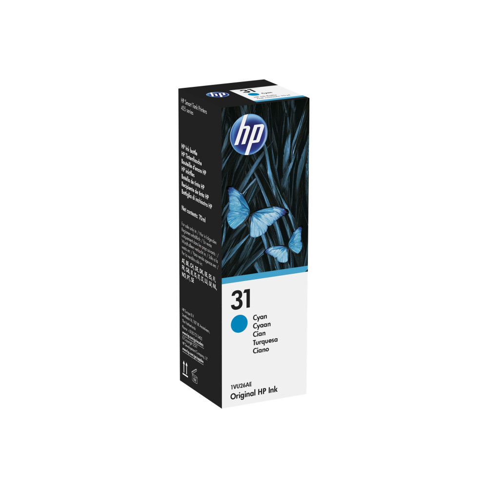 Produktbild för HP 31 - cyan - original - påfyllnadsbläck