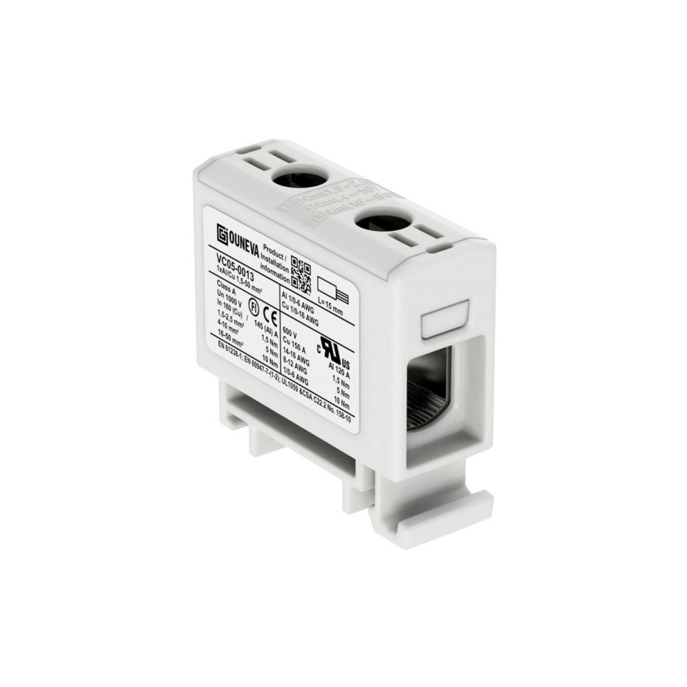 Produktbild för OTL-isoleret universal klemme aluminium/kobber 1,5-50 mm2 gr...