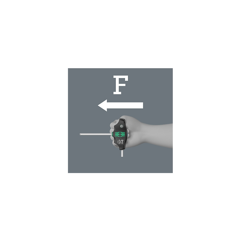 Produktbild för Wera 05023343001, Insexnyckel med T-handtag, Metrisk, 1 styc...