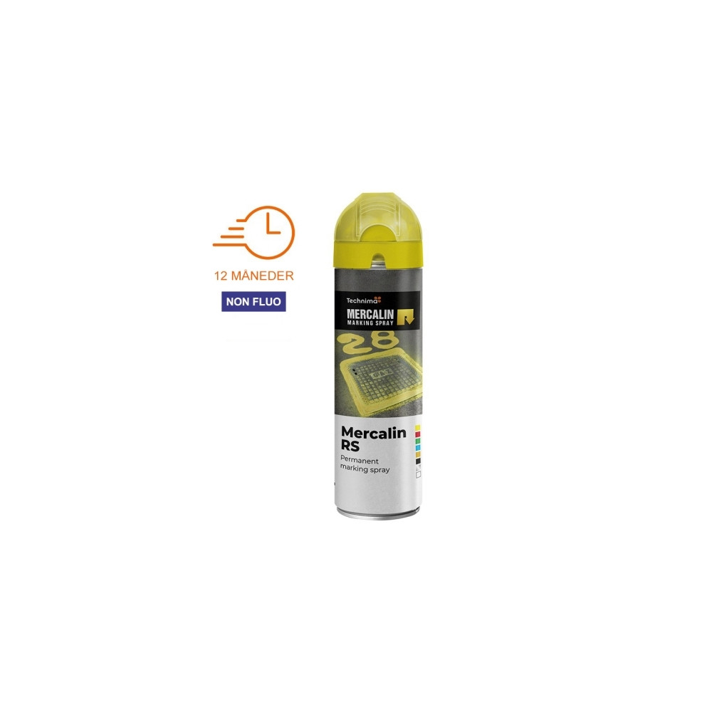 Produktbild för MERCALIN varumärke spray RS 500 ml. GUL