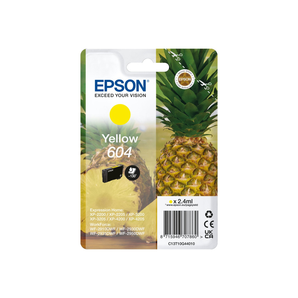 Produktbild för Epson 604 Singlepack - gul - original - bläckpatron