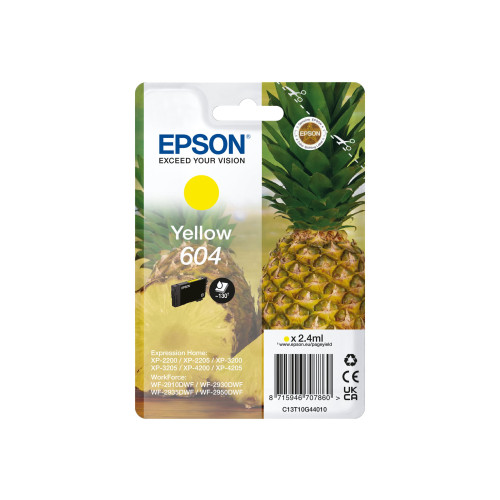 EPSON Epson 604 Singlepack - gul - original - bläckpatron