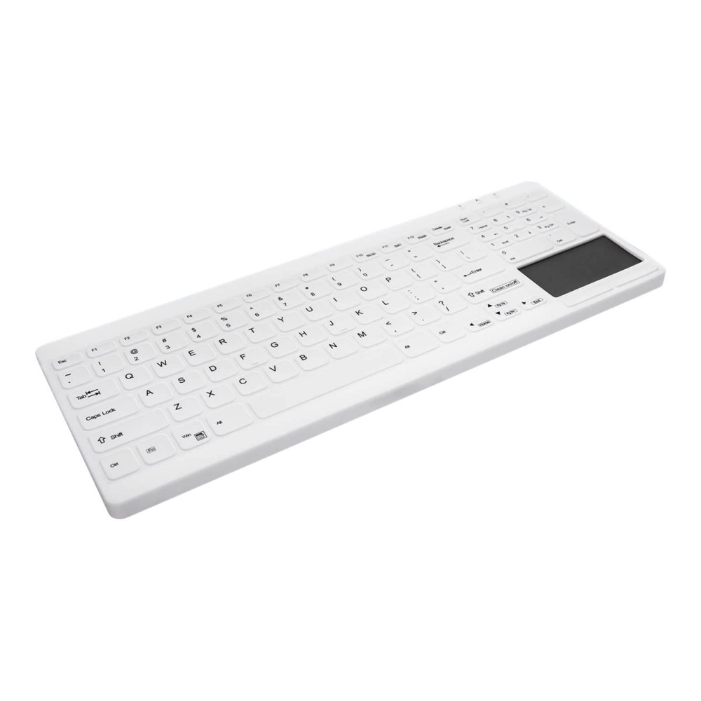 Produktbild för Active Key MedicalKey AK-C7412F - tangentbord - med pekplatta - QWERTZ - tysk - vit Inmatningsenhet