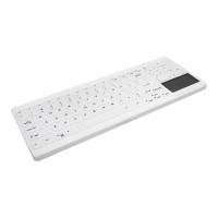 Produktbild för Active Key MedicalKey AK-C7412F - tangentbord - med pekplatta - QWERTZ - tysk - vit Inmatningsenhet