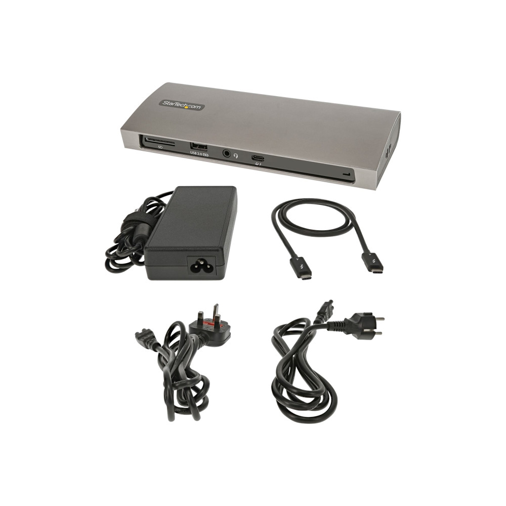 Produktbild för StarTech.com Thunderbolt 4 Dock, 96W Power Delivery, Single 8K/Dual Monitor 4K 60Hz, 3xTB4/USB4 ports, 4xUSB-A, SD, GbE, Thunderbolt 4 Docking Station for Windows or TB3 MacBook, 0.8m - dockningsstation - Thunderbolt 4 - 3 x Thunderbolt - 1GbE
