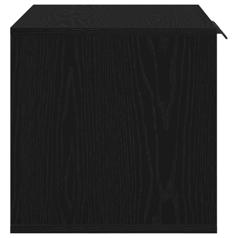 Produktbild för Kattlåda svart ek 60x40x40 cm konstruerat trä