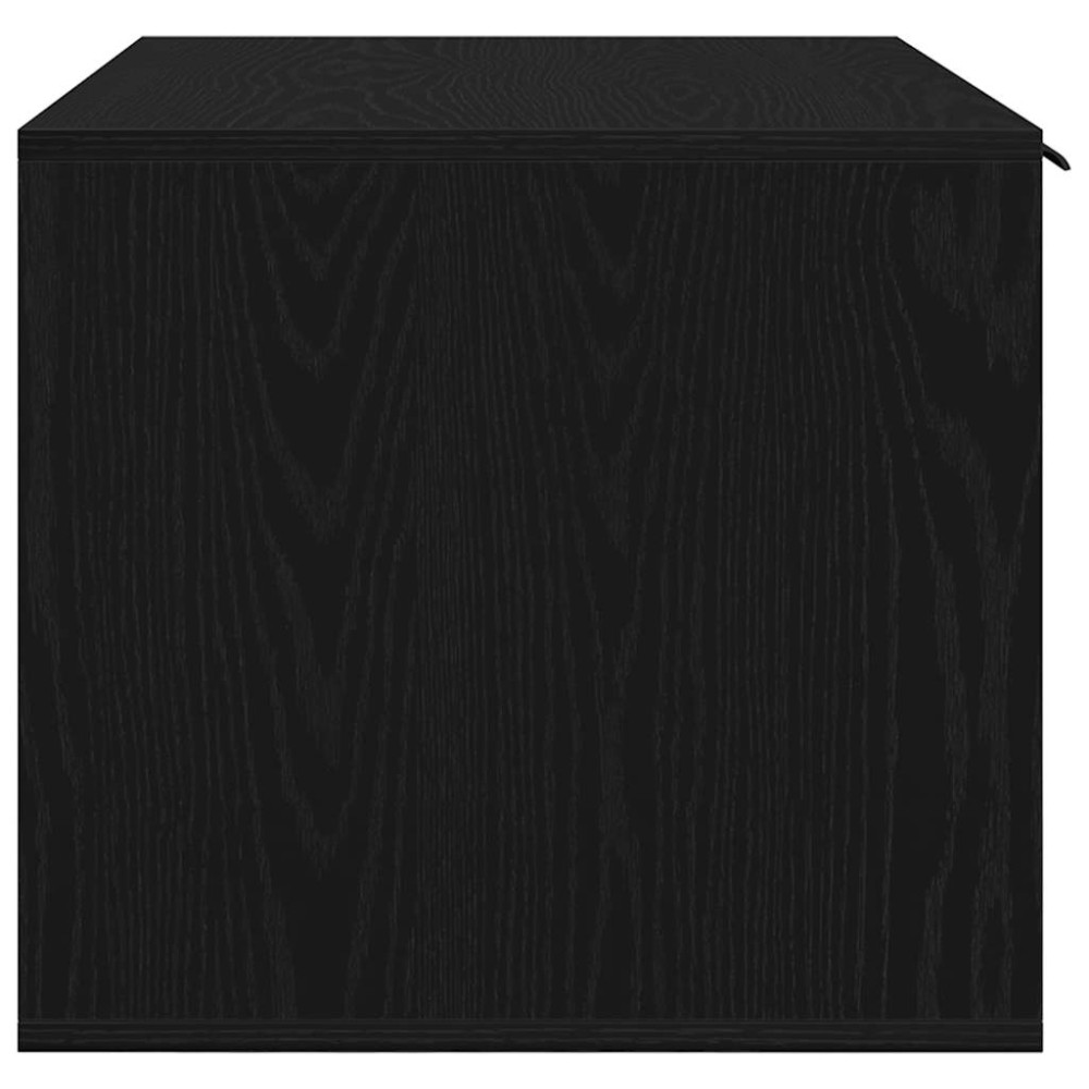 Produktbild för Kattlåda svart ek 80x50x45 cm konstruerat trä