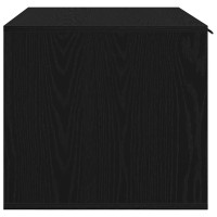 Produktbild för Kattlåda svart ek 80x50x45 cm konstruerat trä