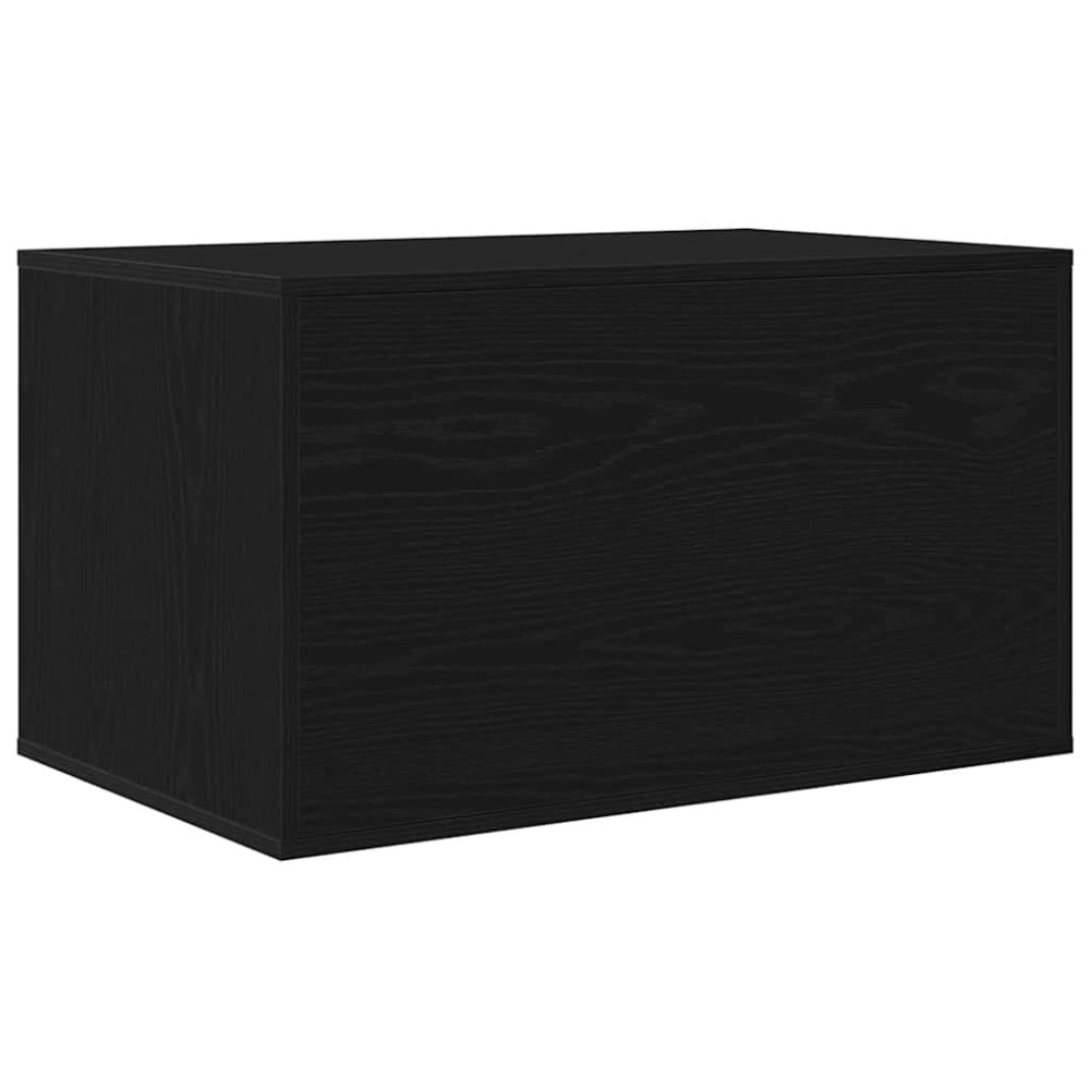 Produktbild för Kattlåda svart ek 80x50x45 cm konstruerat trä