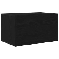 Produktbild för Kattlåda svart ek 80x50x45 cm konstruerat trä