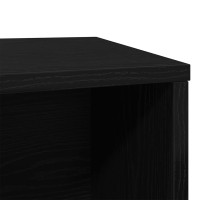 Produktbild för Kattlåda svart ek 80x50x45 cm konstruerat trä