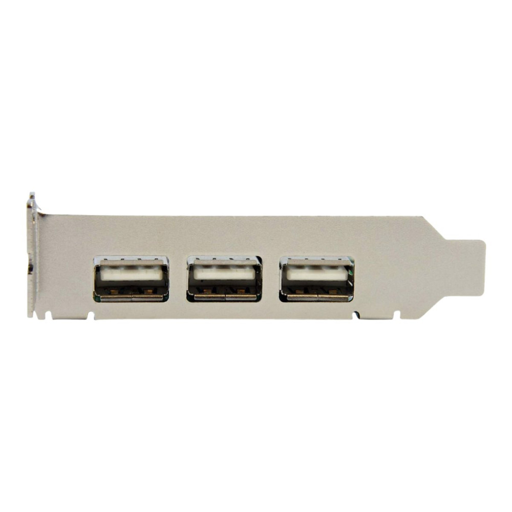 Produktbild för StarTech.com 4 Port PCI Express Low Profile High Speed USB Card - PCIe USB 2.0 Card - PCI-E USB 2.0 Card (PEXUSB4DP) - USB-adapter - PCI Express x1 - 4 portar