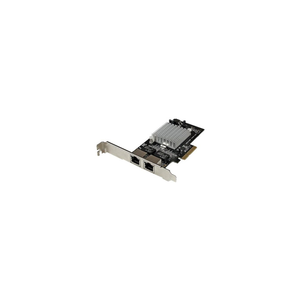 Produktbild för Startech Dual Port PCI Express (PCIe x4) Gigabit Ethernet Server Adapter - 2 Port Network Card - Intel i350 NIC - GbE Network Card (ST2000SPEXI) - nätverksadapter - PCIe 2.1 x4 - Gigabit Ethernet x 2