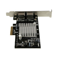 Produktbild för Startech Dual Port PCI Express (PCIe x4) Gigabit Ethernet Server Adapter - 2 Port Network Card - Intel i350 NIC - GbE Network Card (ST2000SPEXI) - nätverksadapter - PCIe 2.1 x4 - Gigabit Ethernet x 2
