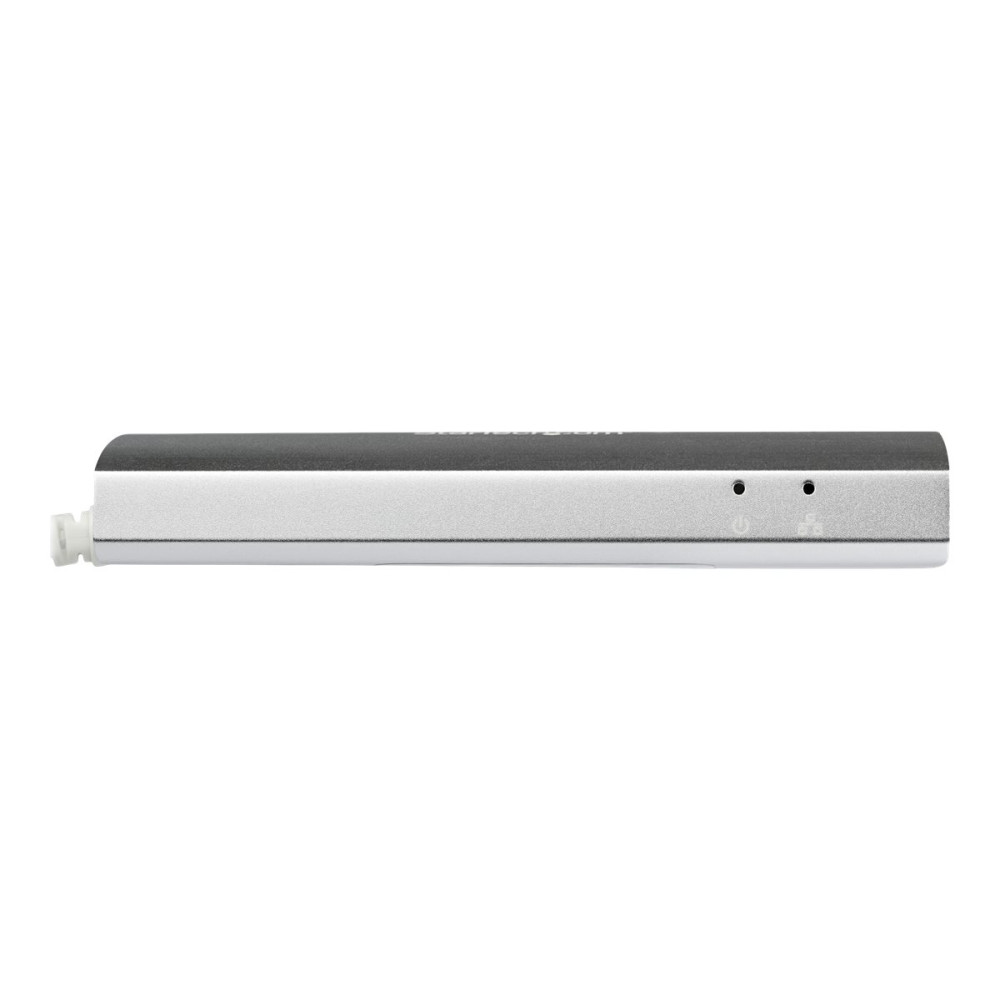 Produktbild för Startech Bärbar USB 3.0-hubb med 3 portar plus Gigabit Ethernet - inbyggd kabel - hubb - 3 portar