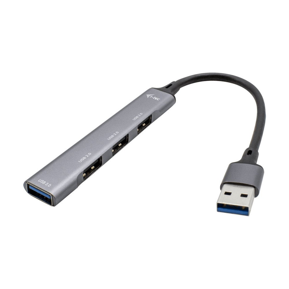 Produktbild för i-Tec USB 3.0 Metal HUB - hubb - 4 portar