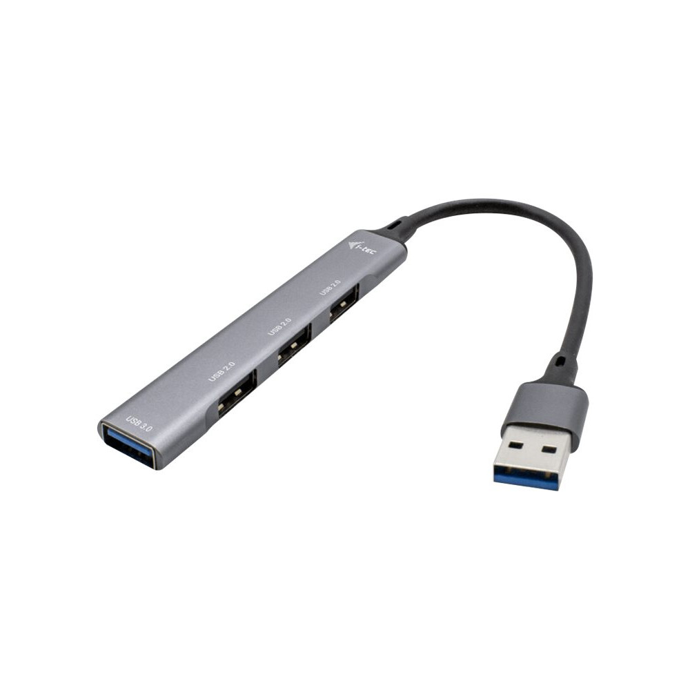 Produktbild för i-Tec USB 3.0 Metal HUB - hubb - 4 portar