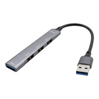 Produktbild för i-Tec USB 3.0 Metal HUB - hubb - 4 portar