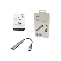 Produktbild för i-Tec USB 3.0 Metal HUB - hubb - 4 portar