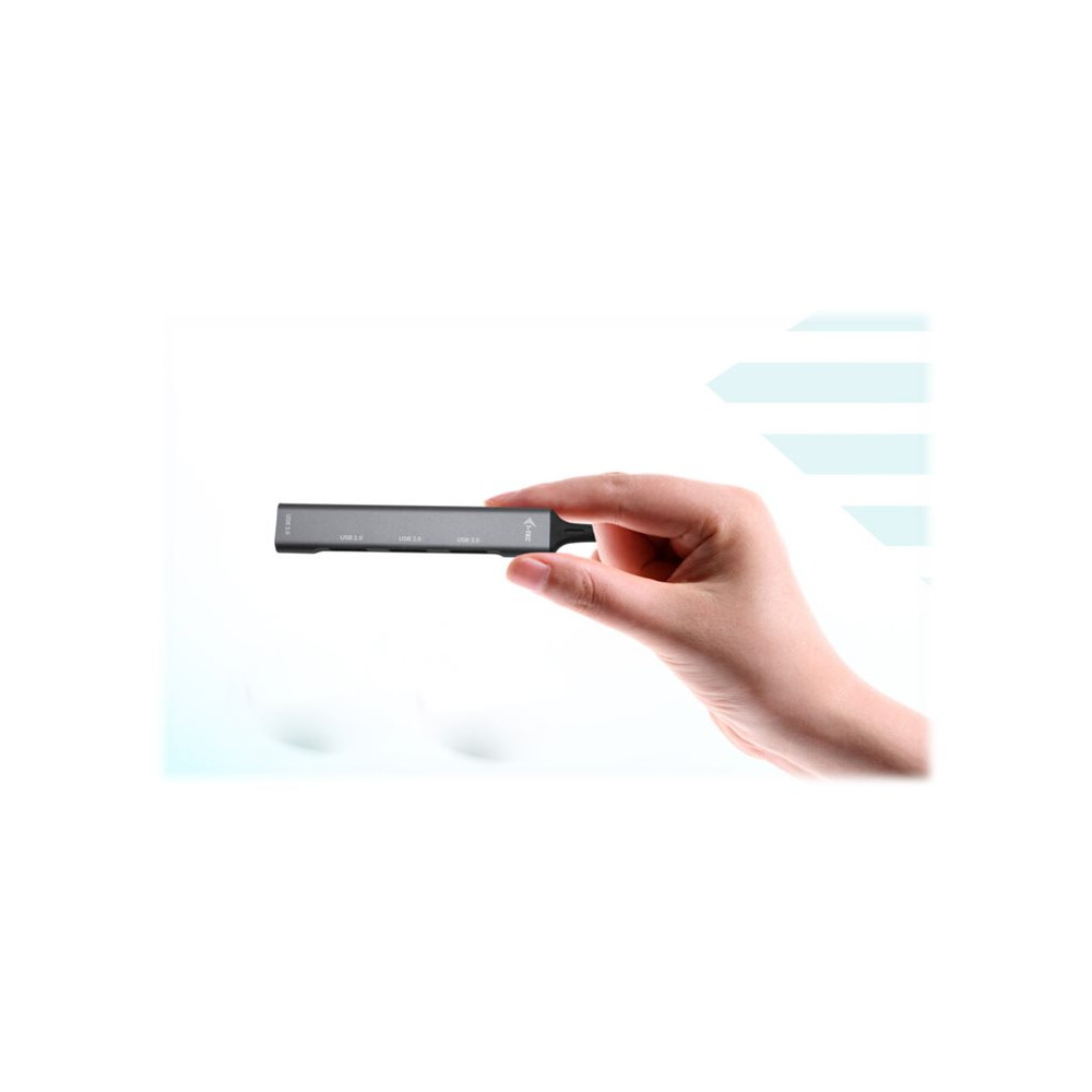 Produktbild för i-Tec USB 3.0 Metal HUB - hubb - 4 portar
