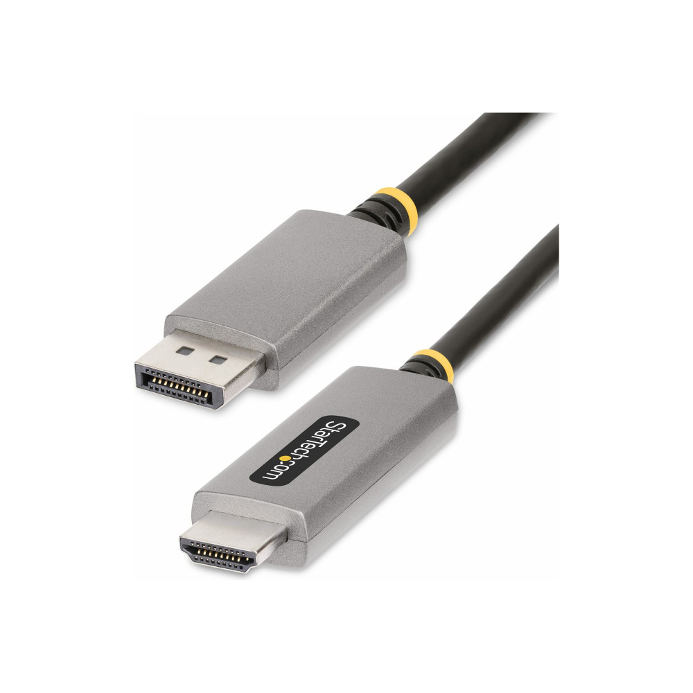 Produktbild för StarTech.com 6ft (2m) DisplayPort to HDMI Adapter Cable, 8K 60Hz, 4K 144Hz, HDR10, DP 1.4 to HDMI 2.1 Active Video Converter, DisplayPort Desktop to HDMI Monitor, M/M - DisplayPort to HDMI Cord (133DISPLAYPORTHDMI21) - adapterkabel - DisplayPort / HDMI - 