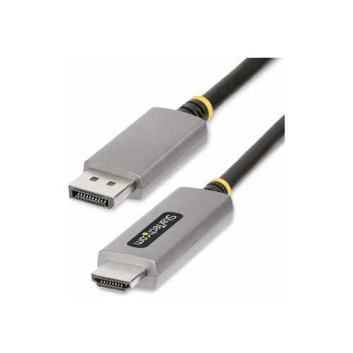 StarTech.com 6ft (2m) DisplayPort to HDMI Adapter Cable, 8K 60Hz, 4K 144Hz, HDR10, DP 1.4 to HDMI 2.1 Active Video Converter, DisplayPort Desktop to