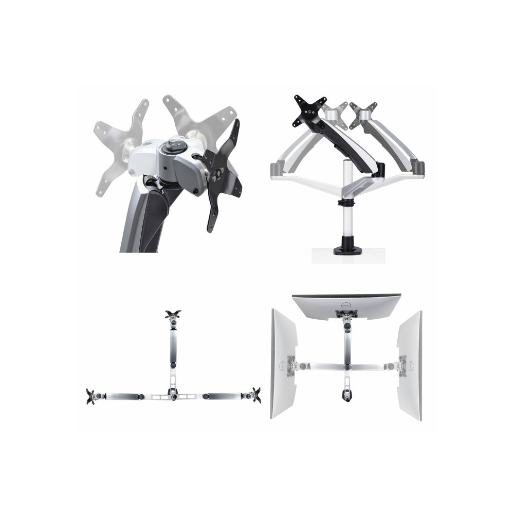 Produktbild för StarTech.com Monitor Desk Mount, VESA 75x75/100x100, 27/30-inch Screens monteringssats - justerbar arm - för LCD-display - svart - TAA-kompatibel