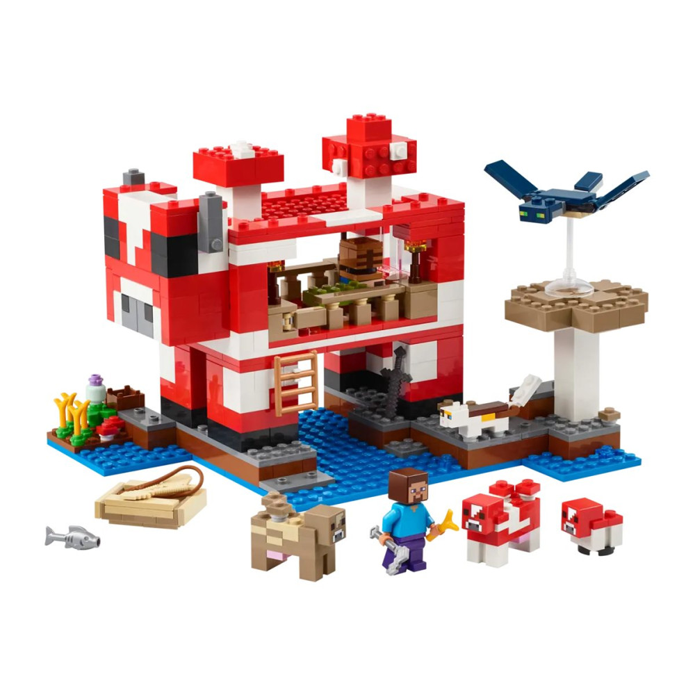 Produktbild för LEGO Minecraft 21270 - Mooshroom-huset - byggsats