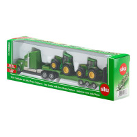 Produktbild för Siku Farmer - Låg lastare med John Deere traktorer
