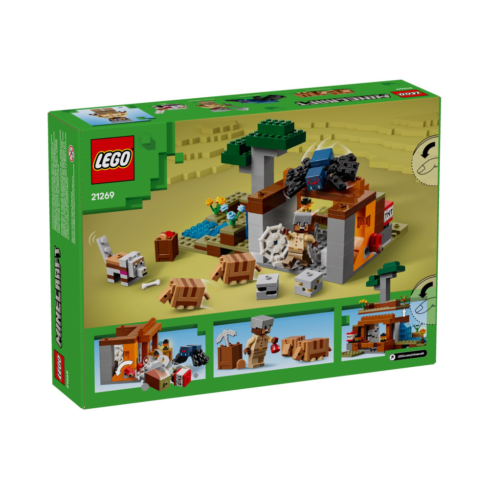 Produktbild för LEGO Minecraft 21269 - Armadillo Mine Expeditionen - byggsats