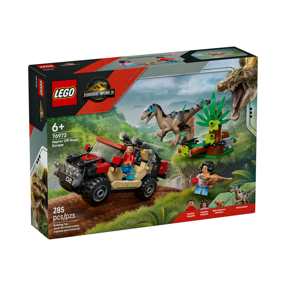 Produktbild för LEGO Jurassic World 76972 - Raptor Off-Road Utrymningsbåt - byggsats