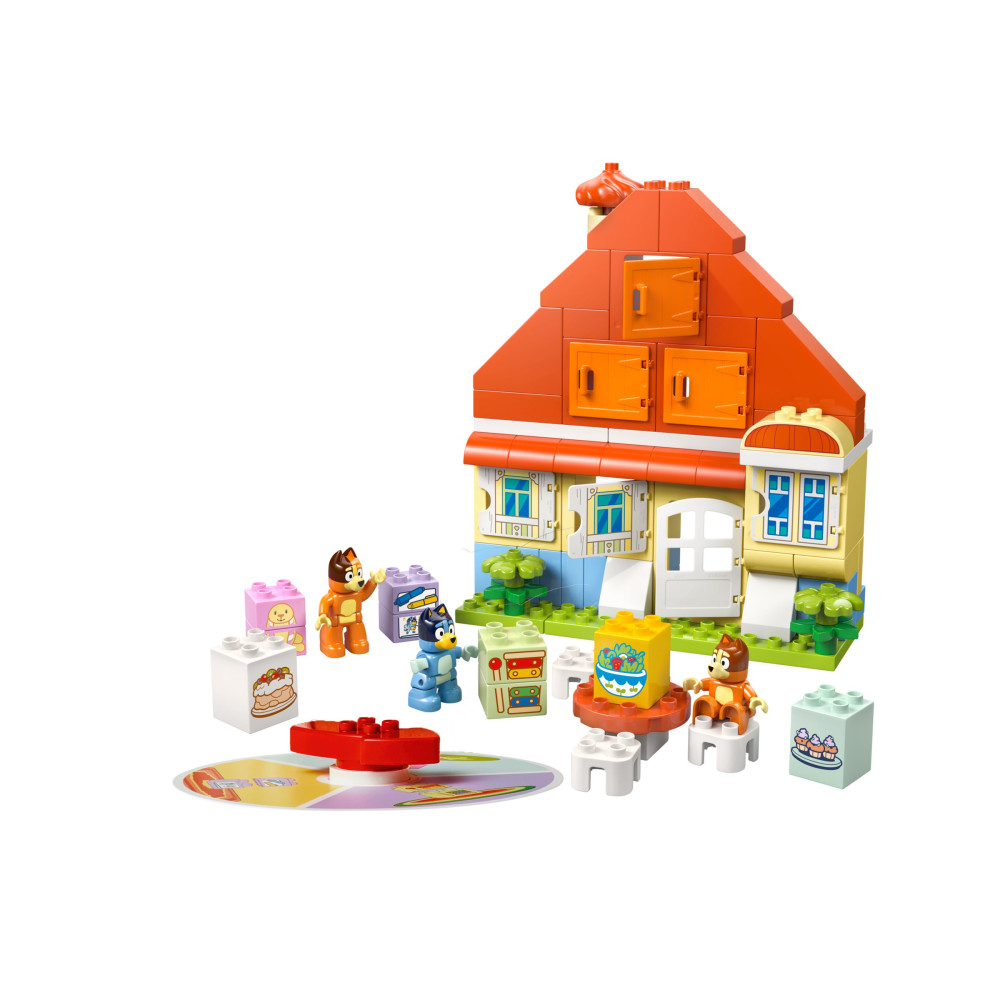 Produktbild för LEGO DUPLO Bluey 10459 - Blueys familjehus med minnesspel - byggsats