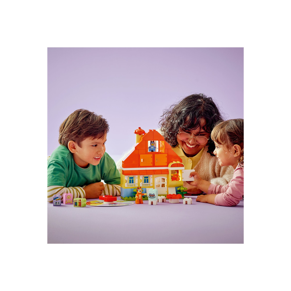 Produktbild för LEGO DUPLO Bluey 10459 - Blueys familjehus med minnesspel - byggsats