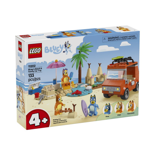 LEGO LEGO Bluey 11202 - Blueys Strand & Familjebilresa - byggsats