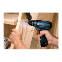 Produktbild för Bosch Light Series GSR 10,8-2-LI Professional borr/drivare - sladdlös - 2 hastigheter - 2 batterier