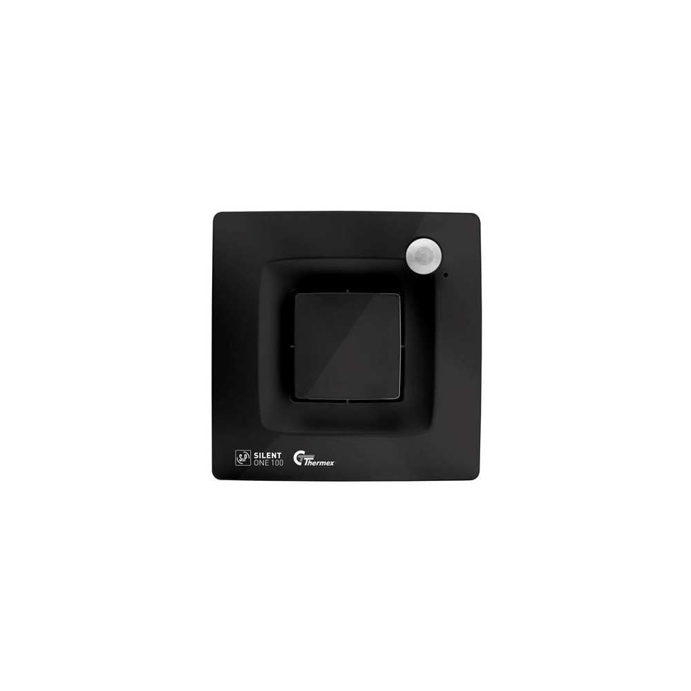 Produktbild för THERMEX Ventilator Silent One alt-i-1, sort med grundventila...