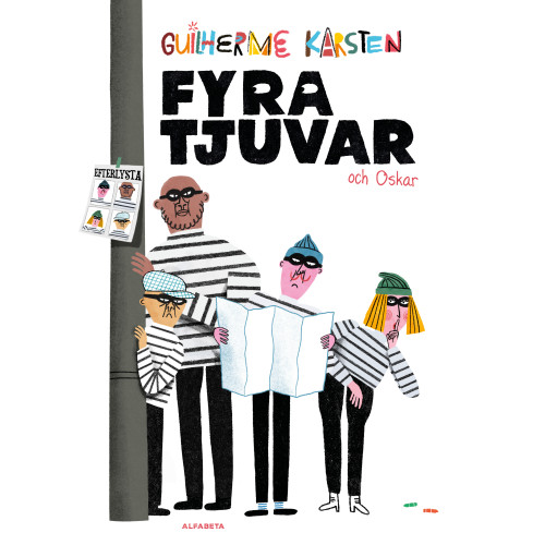 Alfabeta Fyra tjuvar och Oskar (inbunden)