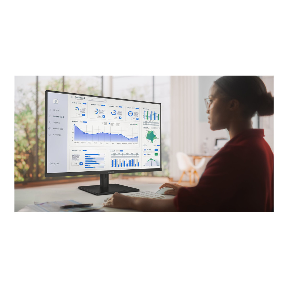 Produktbild för Philips 32E1N1800LA - 1000 Series - LED-skärm - 32" - HDR