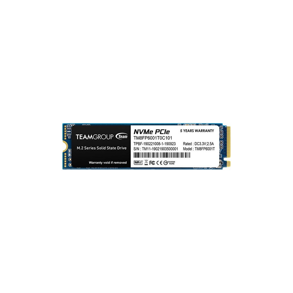 Produktbild för Team Group MP33 - SSD - 1 TB - PCIe 3.0 x4 (NVMe)