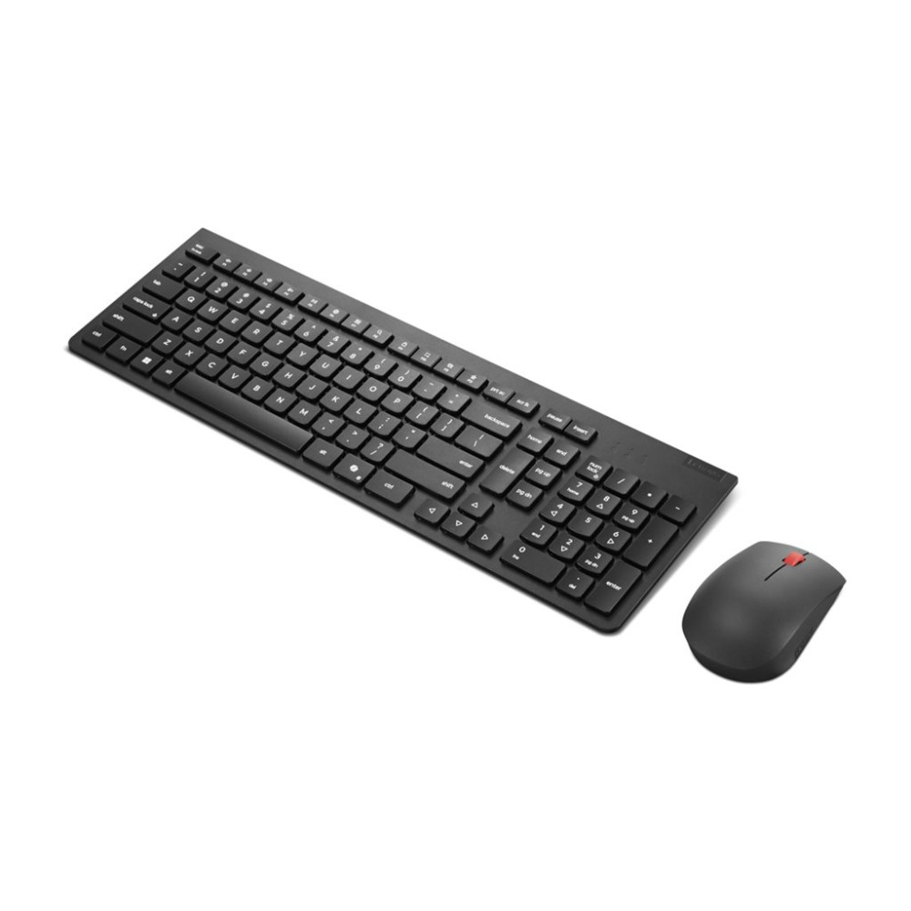 Produktbild för Lenovo Essential Wireless Combo Gen 2 - sats med tangentbord och mus - QWERTY - Nordisk - svart Inmatningsenhet