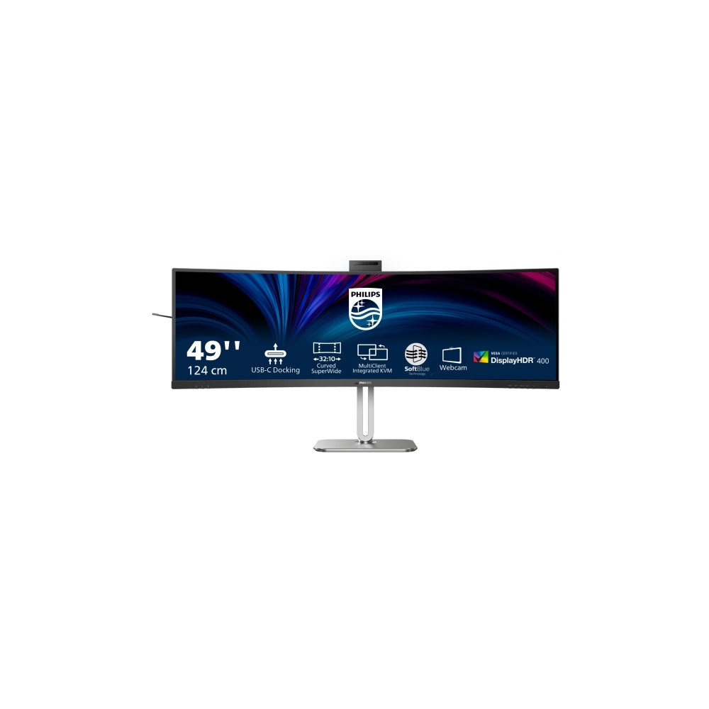 Produktbild för Philips 49B2U6900CH - 6000 Series - LED-skärm - böjd - 49" - HDR