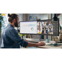 Produktbild för Philips 49B2U6900CH - 6000 Series - LED-skärm - böjd - 49" - HDR