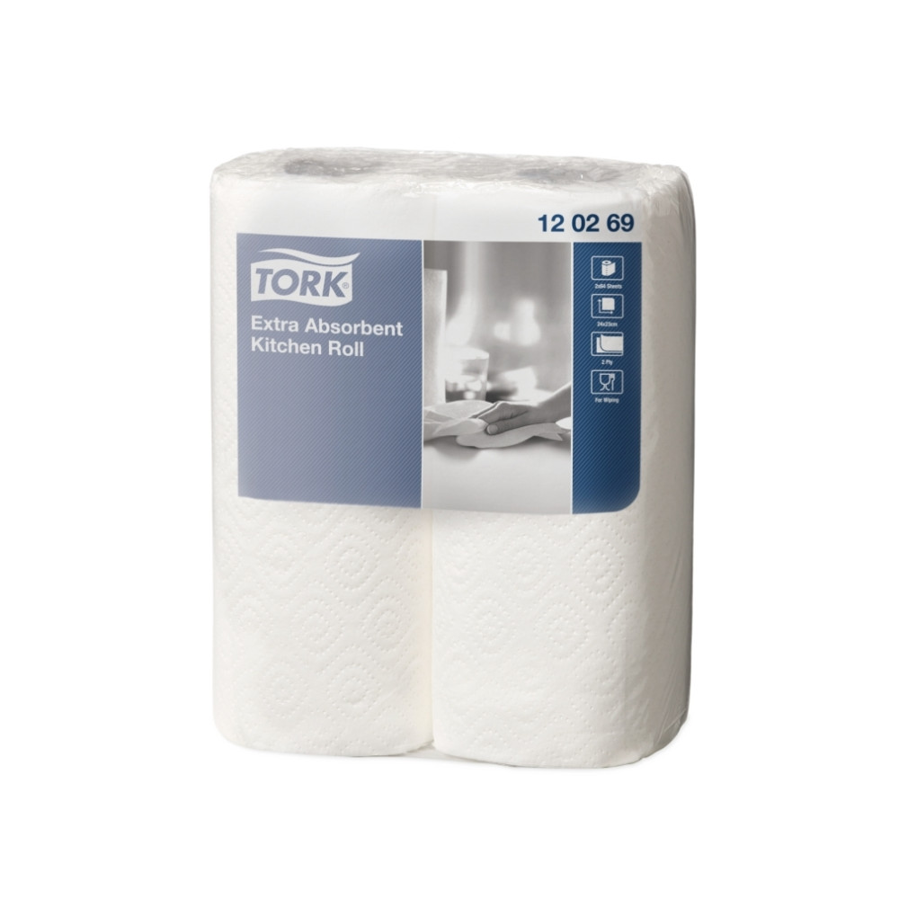 Produktbild för Hushållspapper Tork Extra Plus Premium 2-lagers vit
