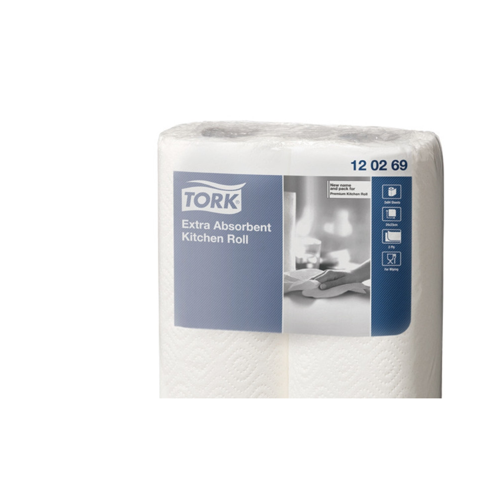 Produktbild för Hushållspapper Tork Extra Plus Premium 2-lagers vit